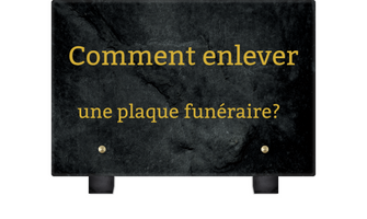 Comment enlever une plaque funéraire sur une tombe ?