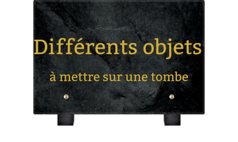 Objet pour mettre sur une tombe