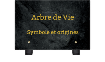 Le symbole et les origines d'une plaque funéraire Arbre de vie