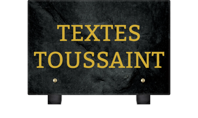plaque funéraire toussaint