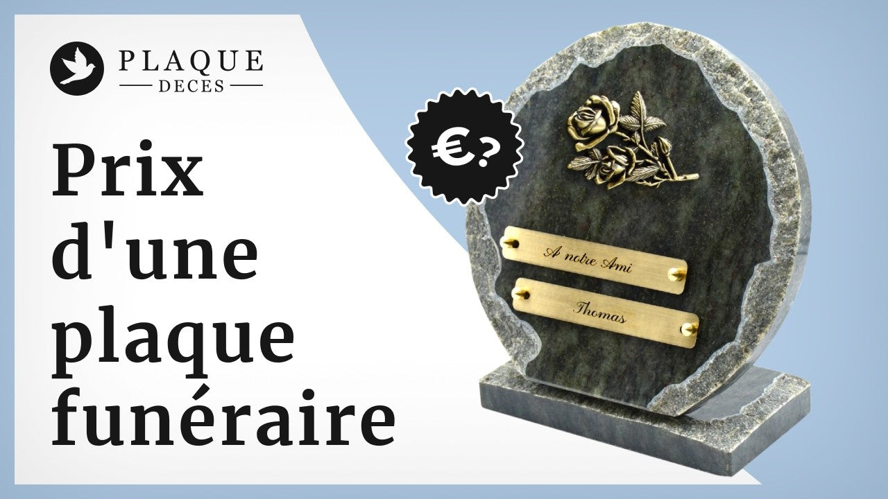 Prix d'une plaque funéraire : ce qui fait varier le tarif