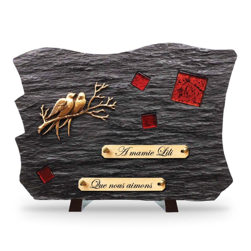 Plaque funéraire mosaique-verre-rouge 4 plapuedacaes.com
