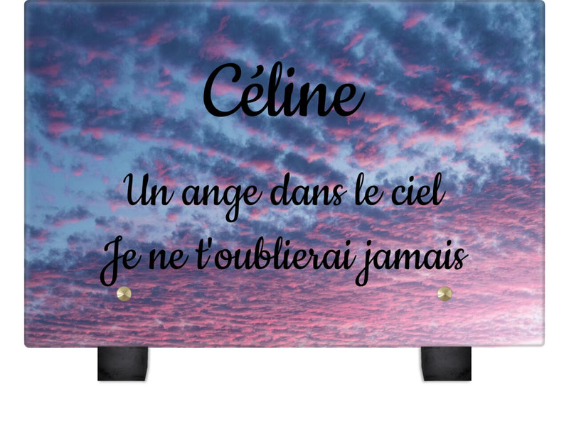 Plaque funéraire nuages-roses 29 plapuedacaes.com
