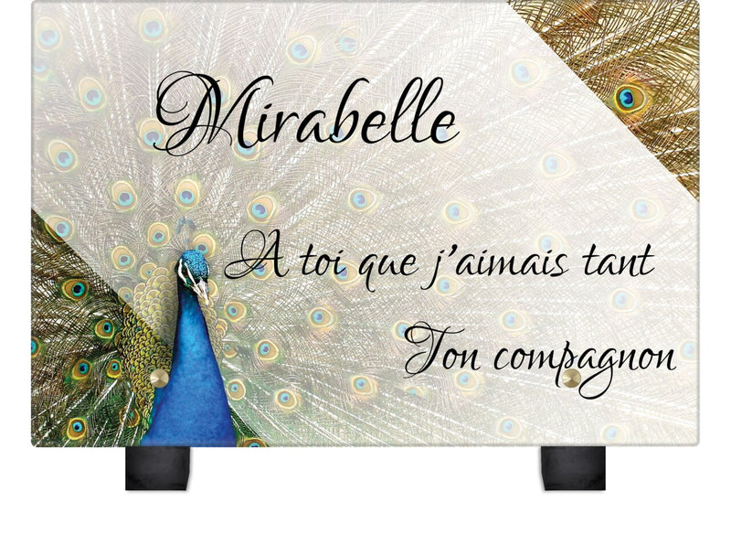 Plaque funéraire paon-incroyable 9 plapuedacaes.com
