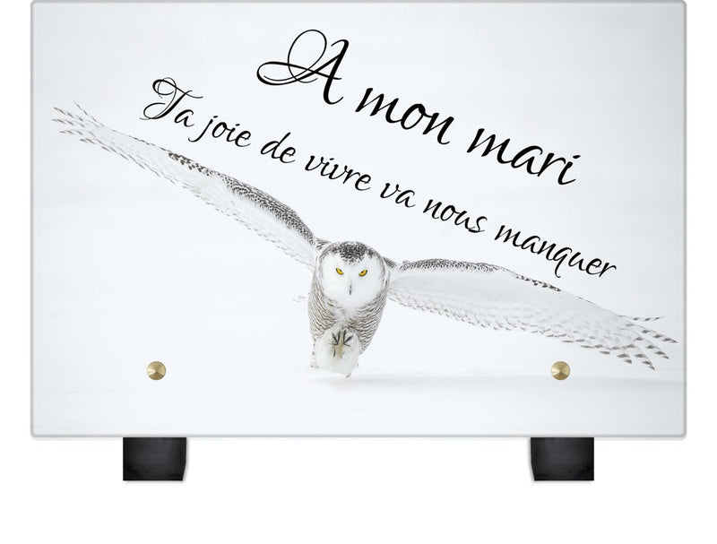 Plaque funéraire chouette-blanche 10 plapuedacaes.com
