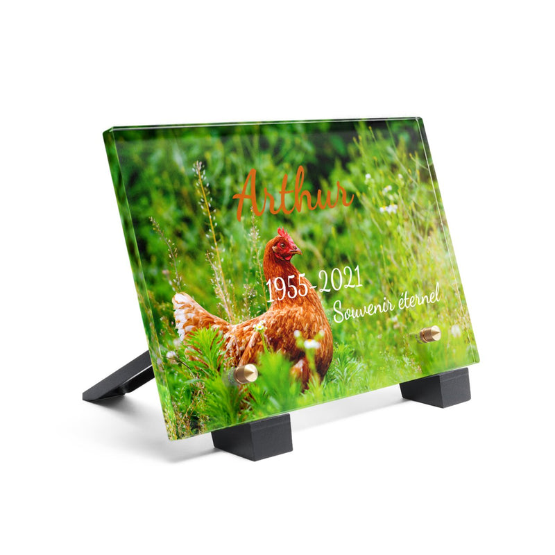 Plaque funéraire plaque-funeraire-poule 18 plapuedacaes.com
