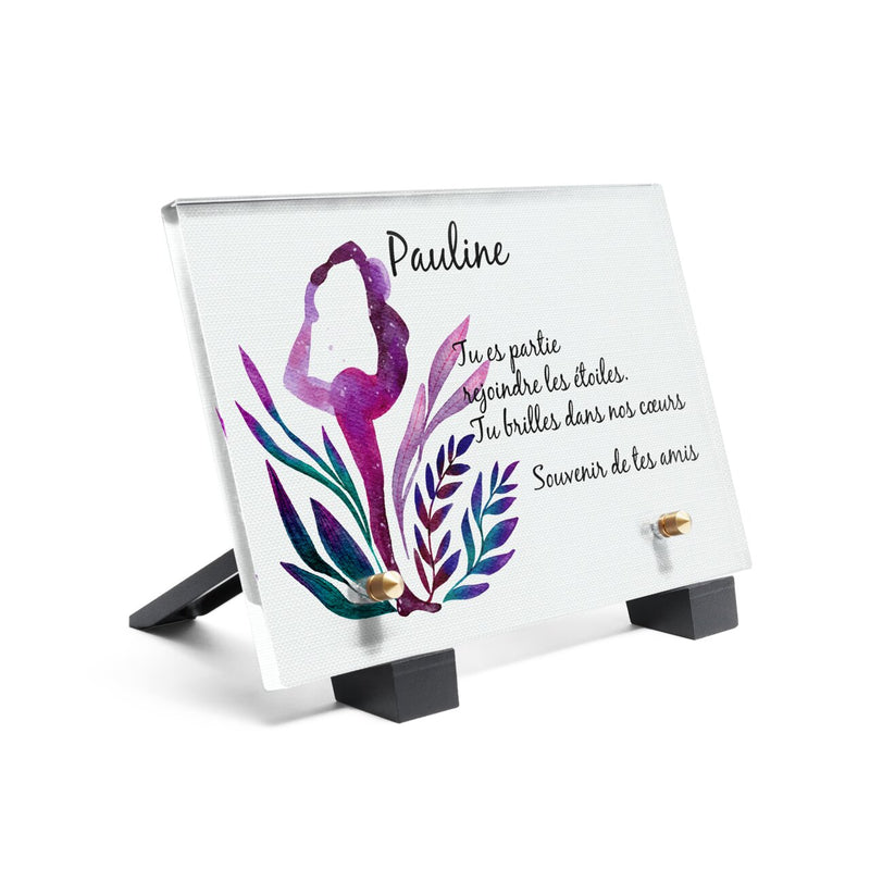 Plaque funéraire yoga-aquarelle 27 plapuedacaes.com