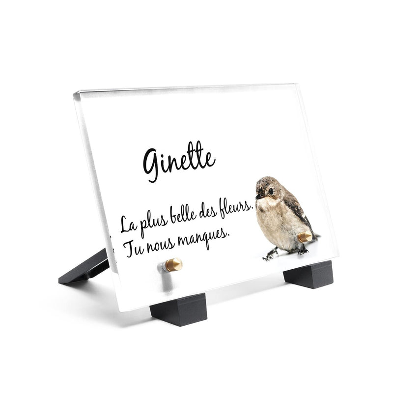 Plaque funéraire oiseau-blanc 18 plapuedacaes.com