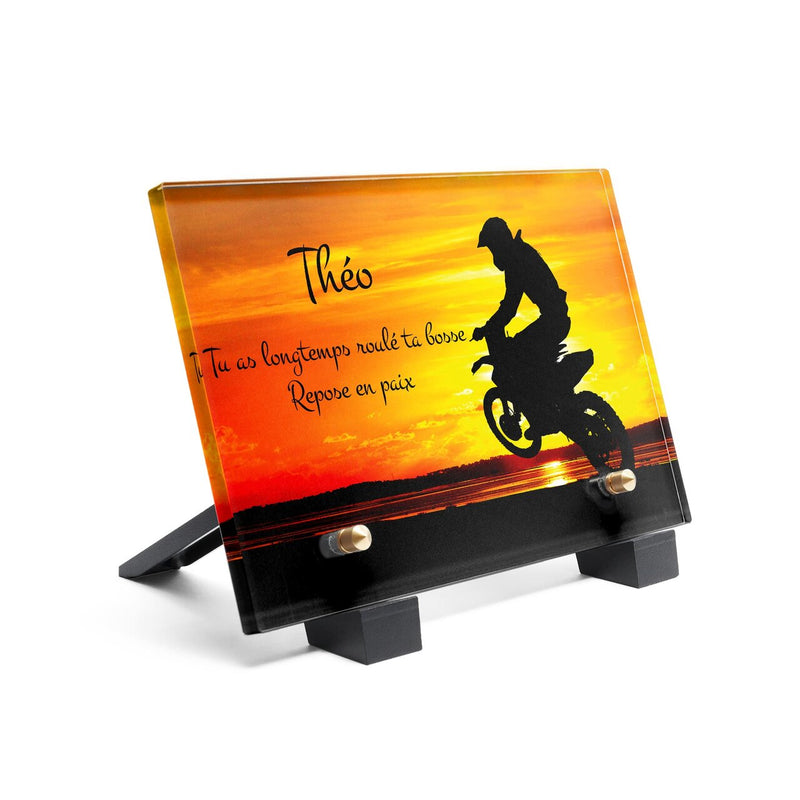 Plaque funéraire moto-cross-soleil 22 plapuedacaes.com
