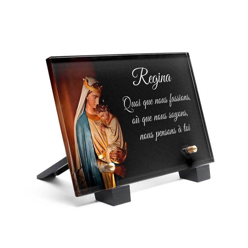 Plaque funéraire vierge-marie 9 plapuedacaes.com