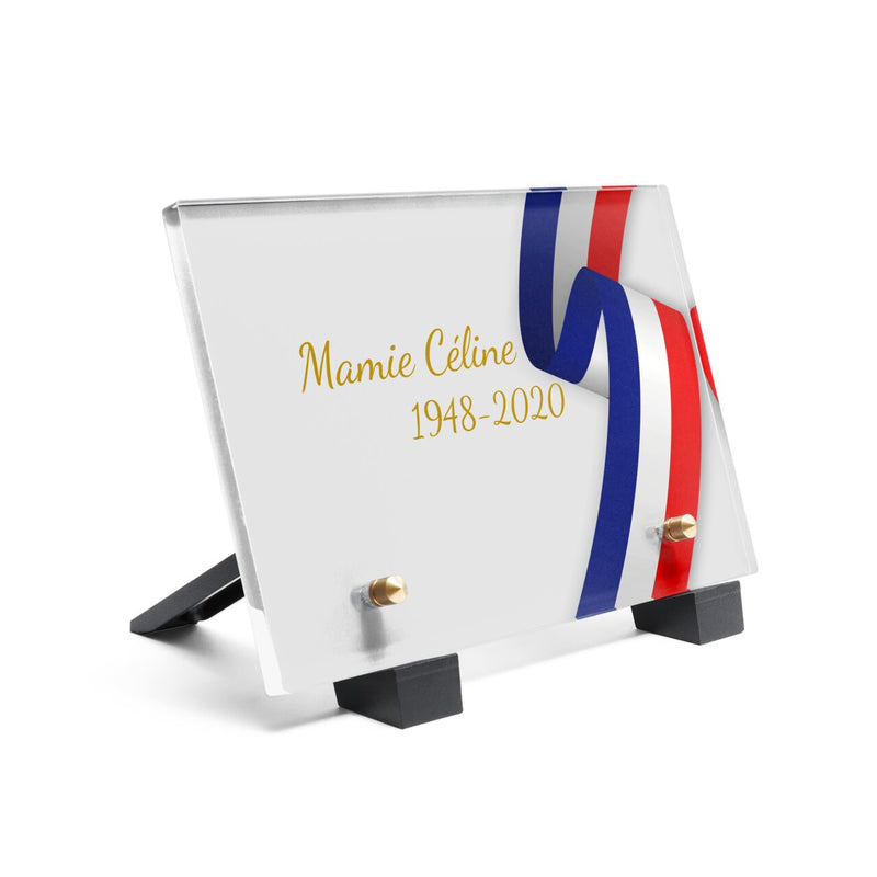 Plaque funéraire bandeau-bleu-blanc-rouge 12 plapuedacaes.com
