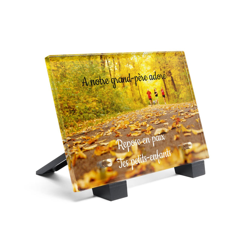 Plaque funéraire course-a-pied-en-automne 25 plapuedacaes.com