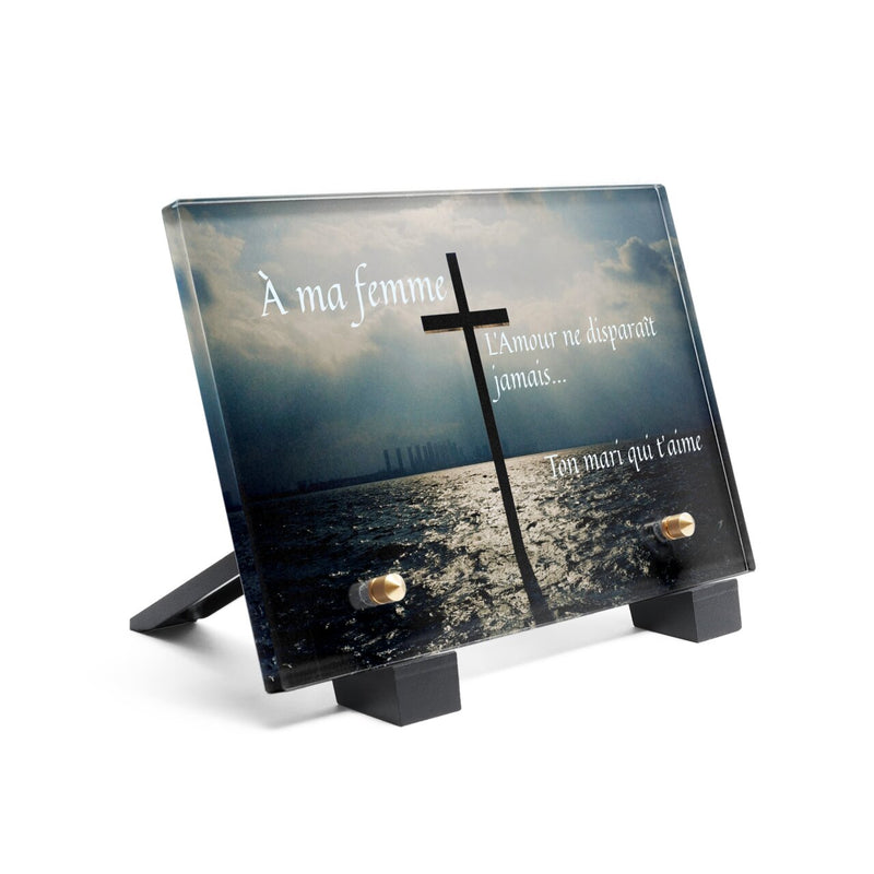 Plaque funéraire croix-ocean 4 plapuedacaes.com