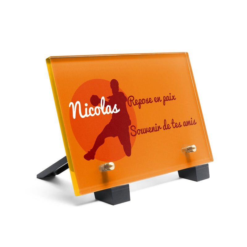 Plaque funéraire handballeur 2 plapuedacaes.com