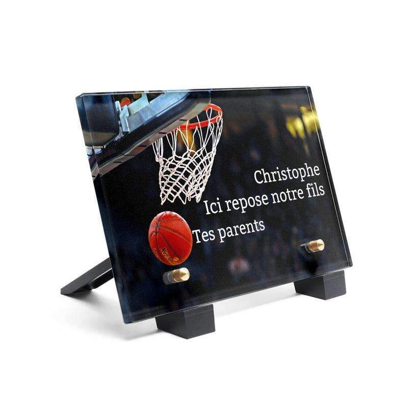 Plaque funéraire basketball 30 plapuedacaes.com