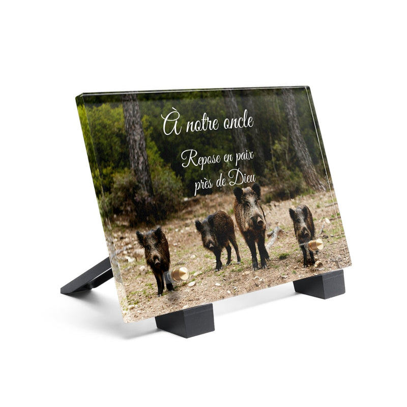 Plaque funéraire plaque-funeraire-chasseur-sanglier 6 plapuedacaes.com