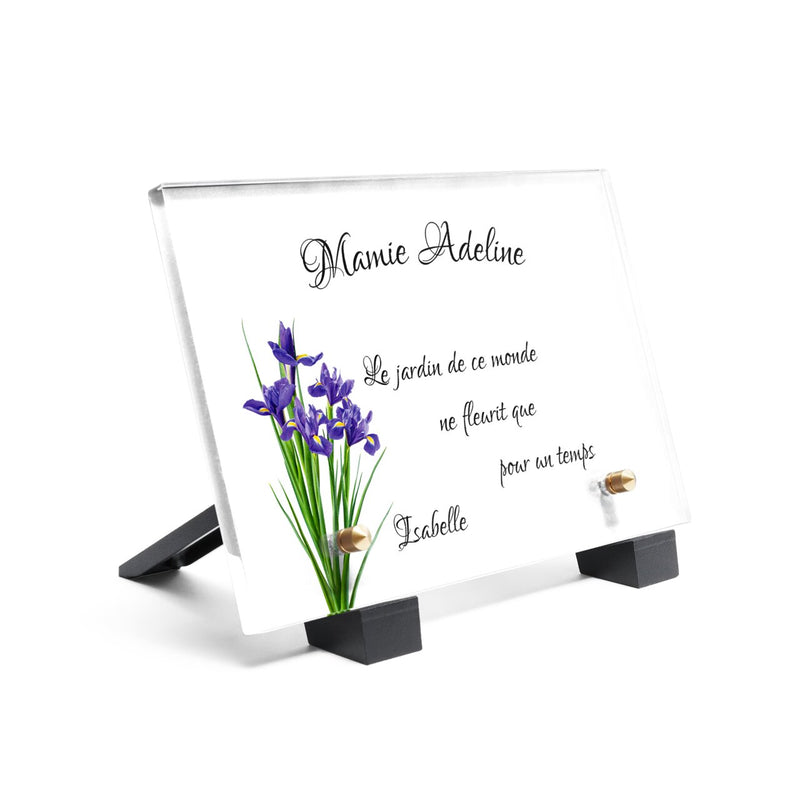 Plaque funéraire plaque-funeraire-iris 30 plapuedacaes.com
