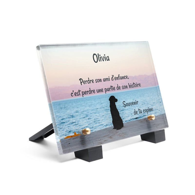 Plaque funéraire chien-noir-au-bord-de-mer 27 plapuedacaes.com