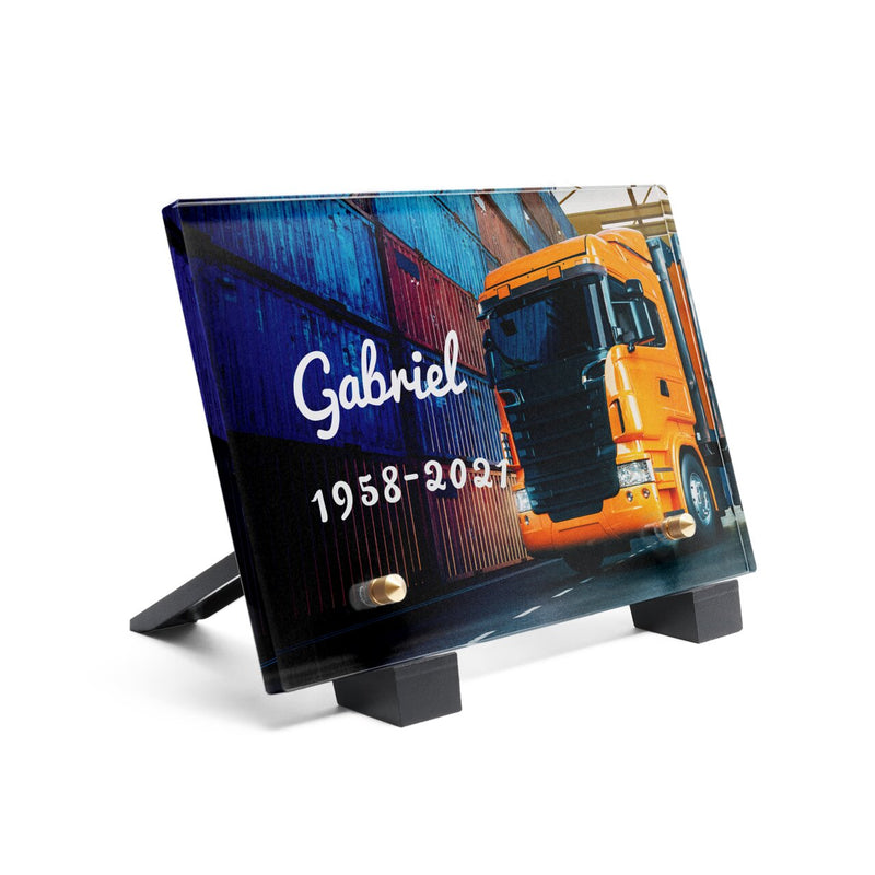 Plaque funéraire camion-conteneur 23 plapuedacaes.com
