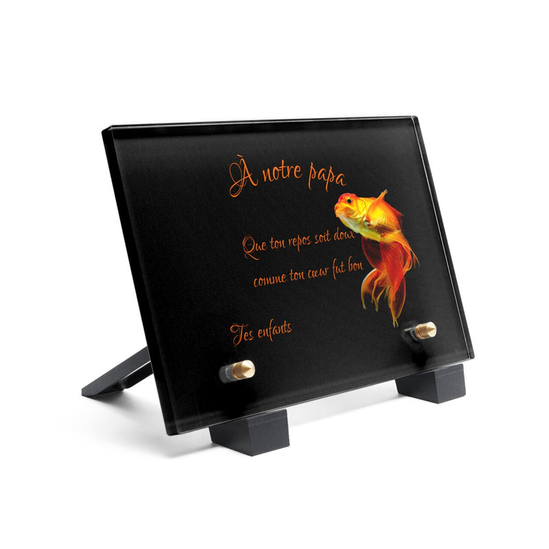 Plaque funéraire poisson-dore 30 plapuedacaes.com