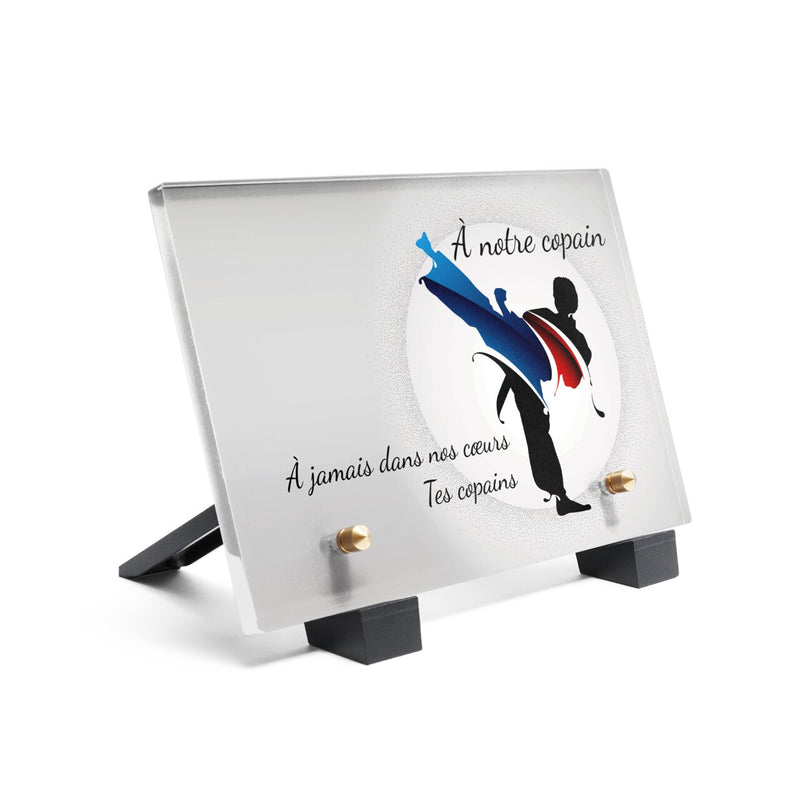 Plaque funéraire arts-martiaux 2 plapuedacaes.com