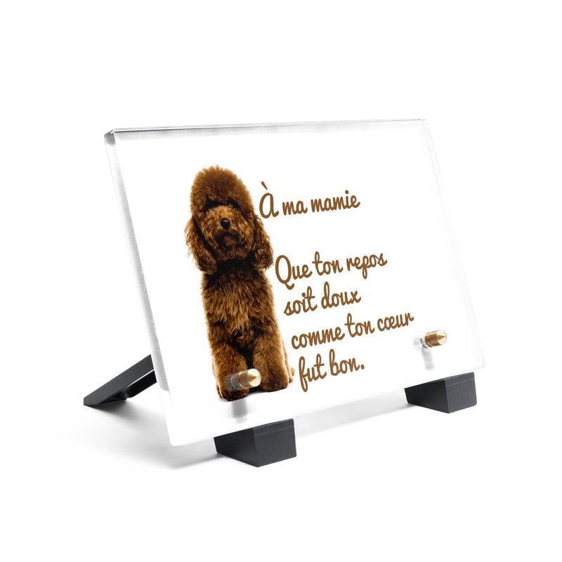 Plaque funéraire plaque-funeraire-caniche 17 plapuedacaes.com