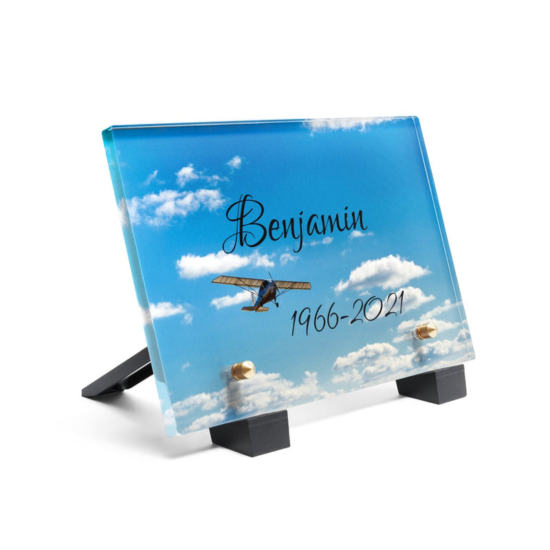 Plaque funéraire petit-avion 14 plapuedacaes.com