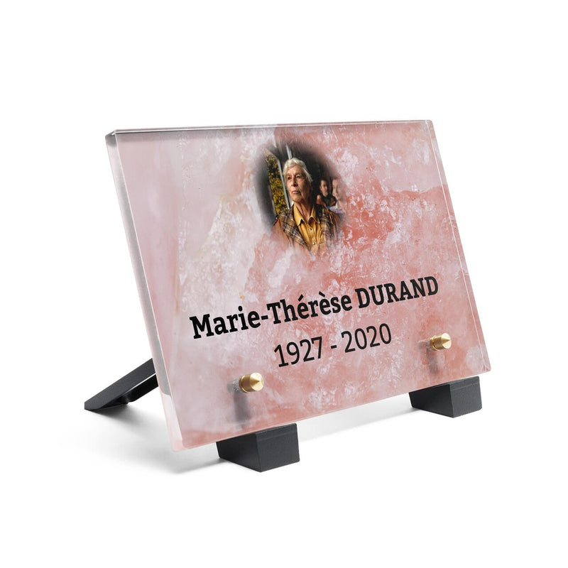 Plaque funéraire marbre-rose 28 plapuedacaes.com