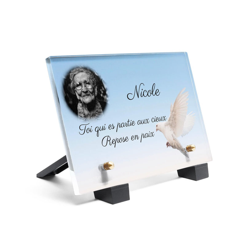 Plaque funéraire colombe-volante 18 plapuedacaes.com
