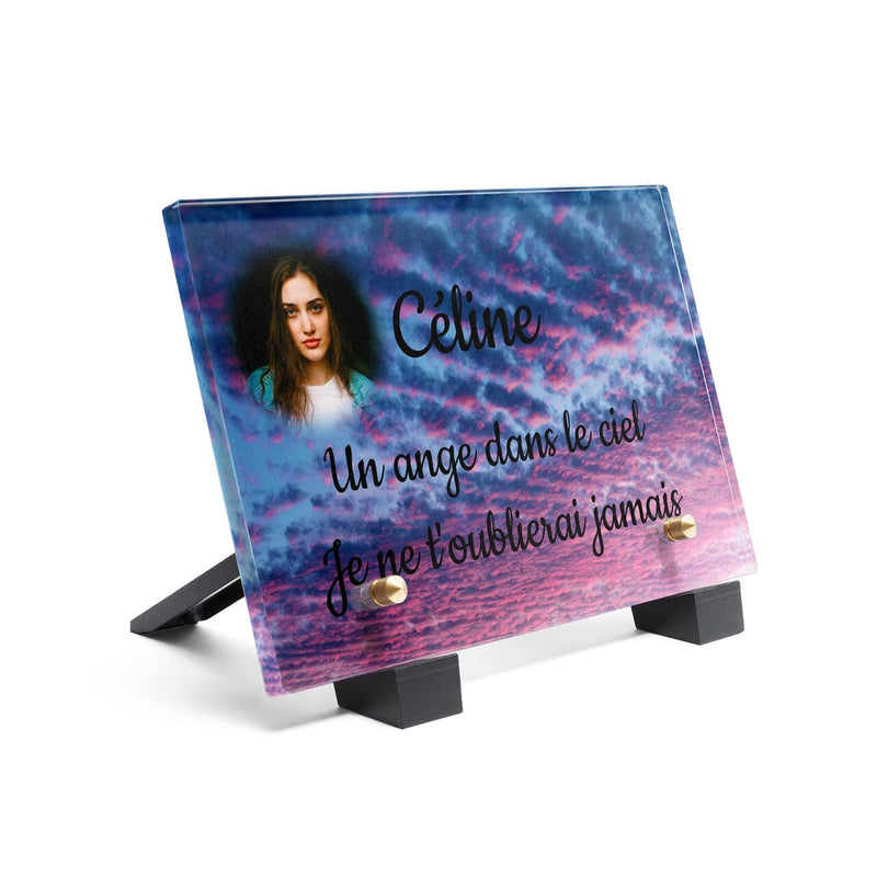 Plaque funéraire nuages-roses 2 plapuedacaes.com