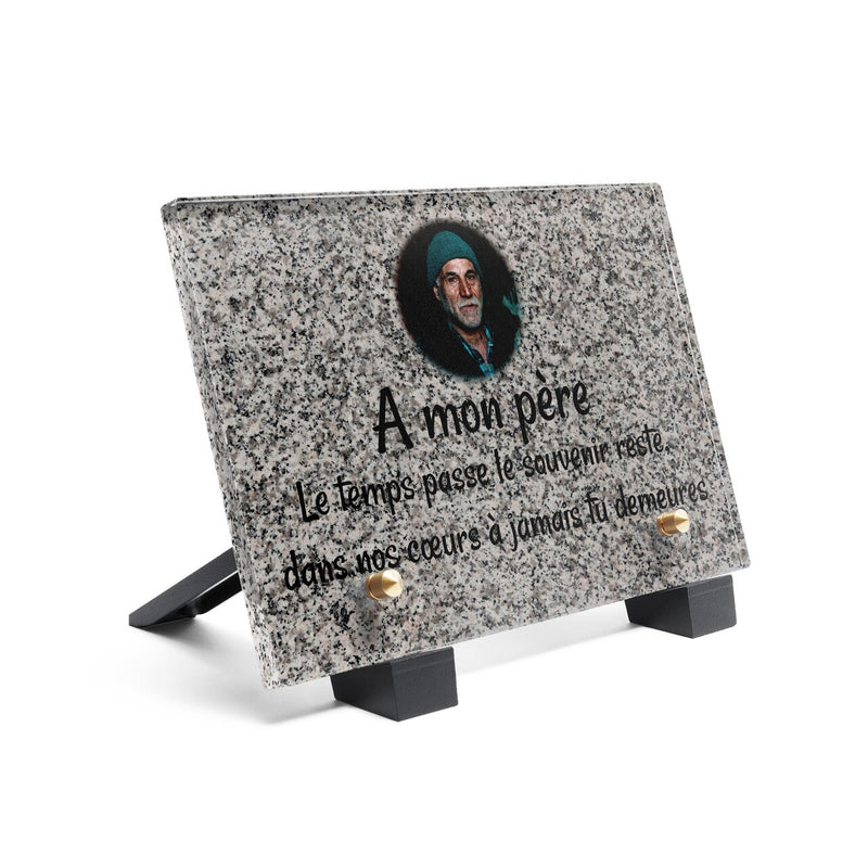 Plaque funéraire granit-gris-simple 8 plapuedacaes.com