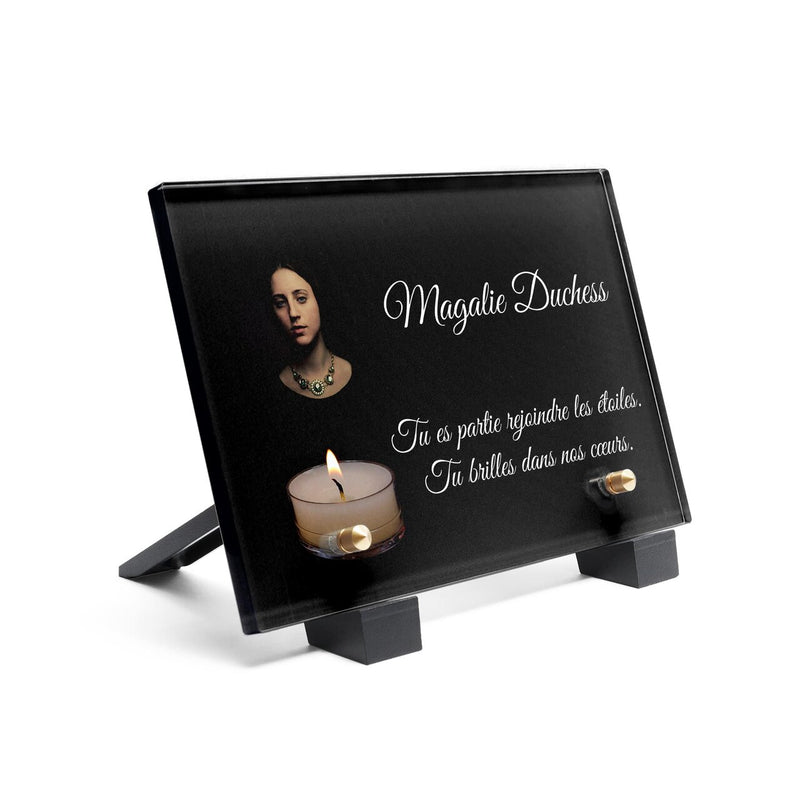 Plaque funéraire simple-bougie 3 plapuedacaes.com