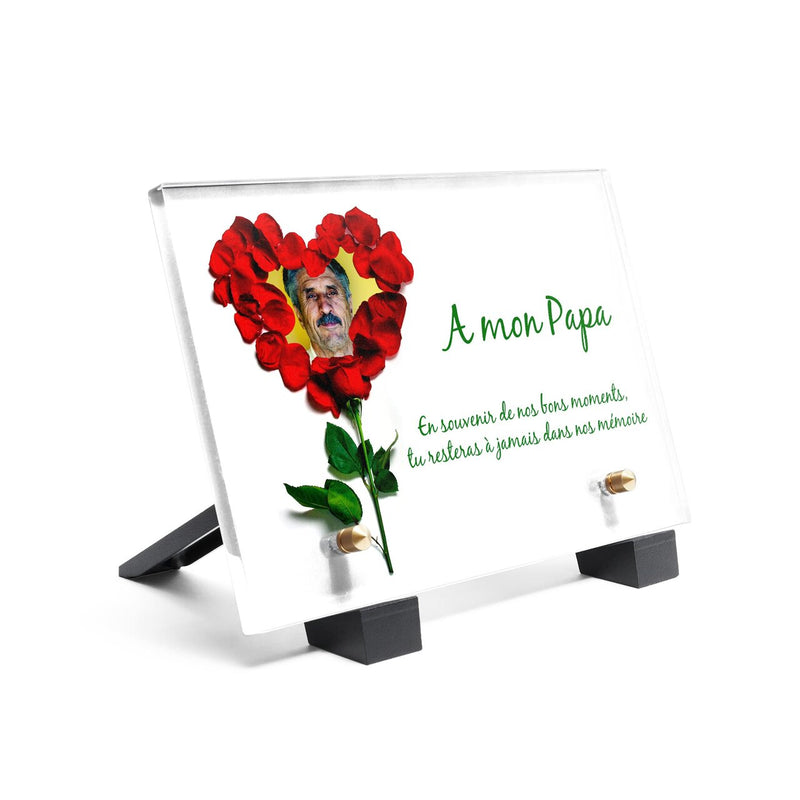 Plaque funéraire roses-en-coeur 25 plapuedacaes.com