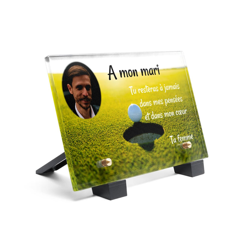 Plaque funéraire golf 30 plapuedacaes.com