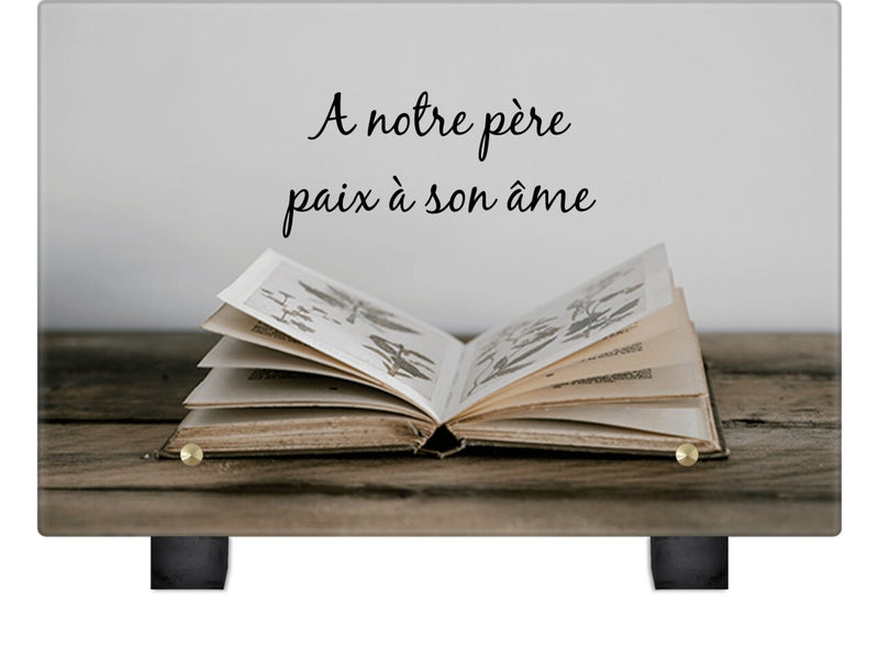 Plaque funéraire livre-ouvert 19 plapuedacaes.com

