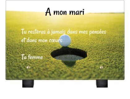 Plaque funéraire golf 14 plapuedacaes.com

