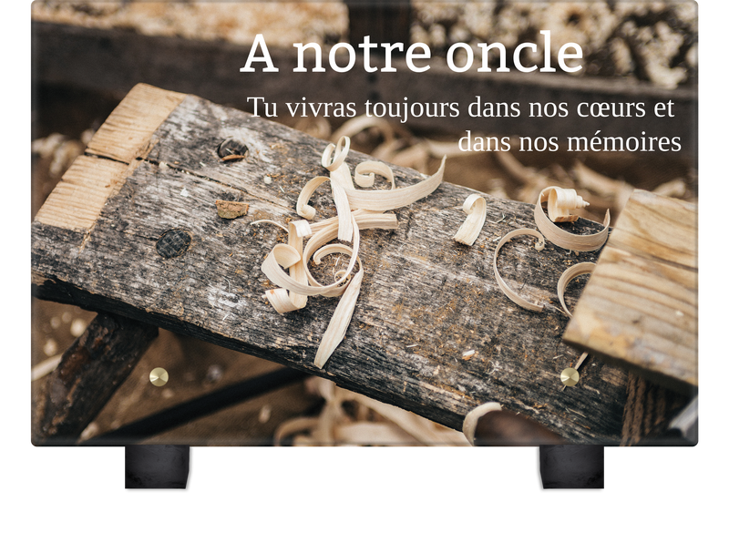 Plaque funéraire copeaux-de-bois 25 plapuedacaes.com
