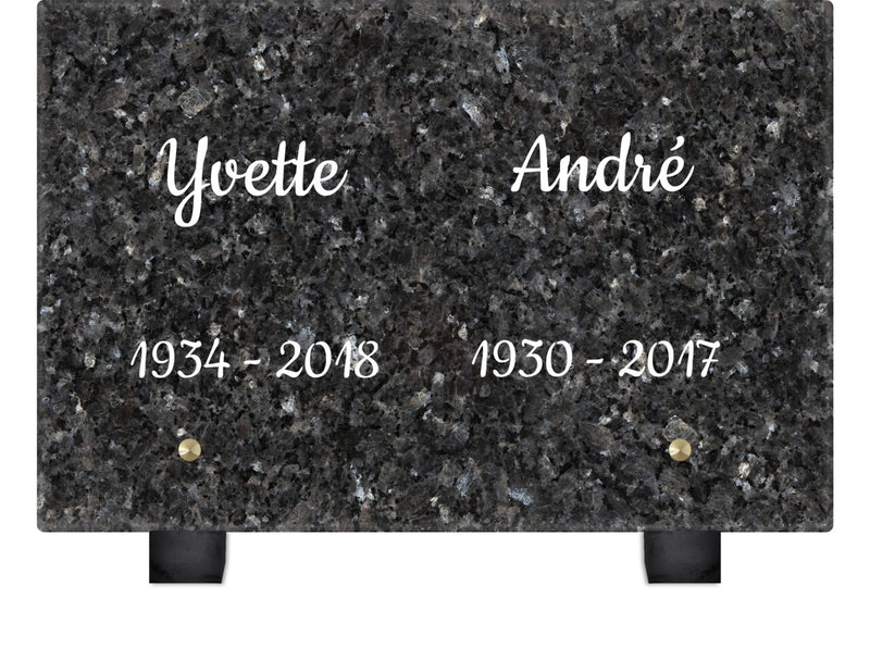 Plaque funéraire granit-labrador-bleu 28 plapuedacaes.com

