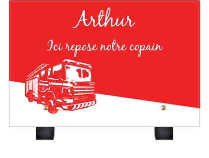 Plaque funéraire dessin-camion-de-pompier 19 plapuedacaes.com
