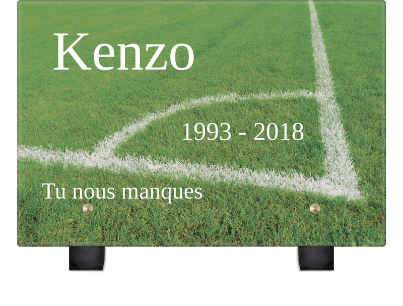 Plaque funéraire football-corner 28 plapuedacaes.com
