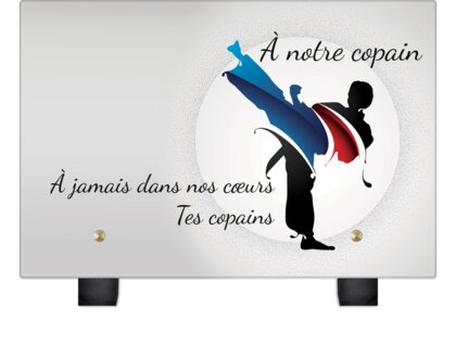 Plaque funéraire arts-martiaux 22 plapuedacaes.com
