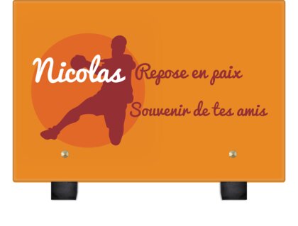 Plaque funéraire handballeur 23 plapuedacaes.com
