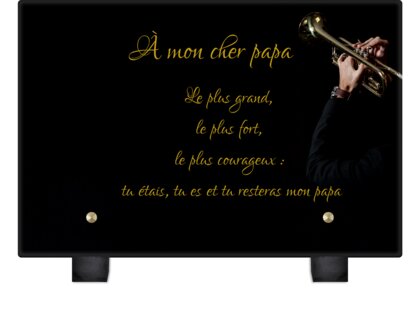 Plaque funéraire trompettiste 25 plapuedacaes.com
