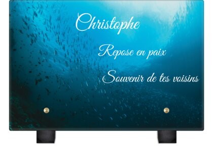 Plaque funéraire banc-de-poissons 30 plapuedacaes.com
