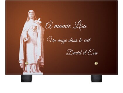 Plaque funéraire sainte-therese 28 plapuedacaes.com
