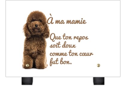 Plaque funéraire plaque-funeraire-caniche 3 plapuedacaes.com
