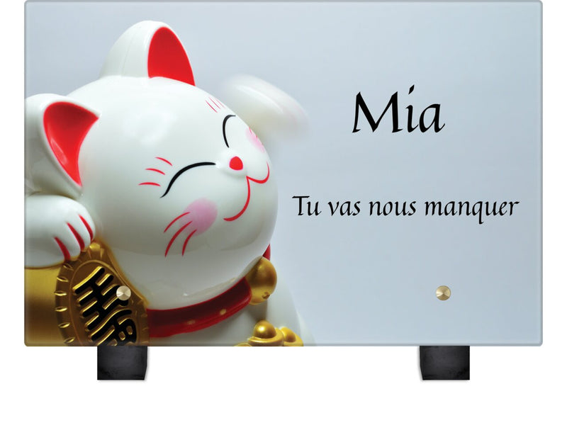 Plaque funéraire chat-de-la-chance 25 plapuedacaes.com
