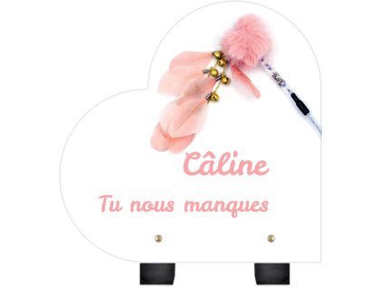 Plaque funéraire canne-a-peche-pour-chats-forme-coeur 16 plapuedacaes.com
