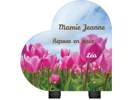 Plaque funéraire champ-de-tulipes-forme-coeur 2 plapuedacaes.com
