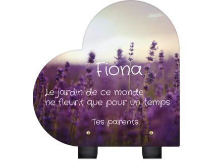 Plaque funéraire lavande-au-soleil-forme-coeur 28 plapuedacaes.com

